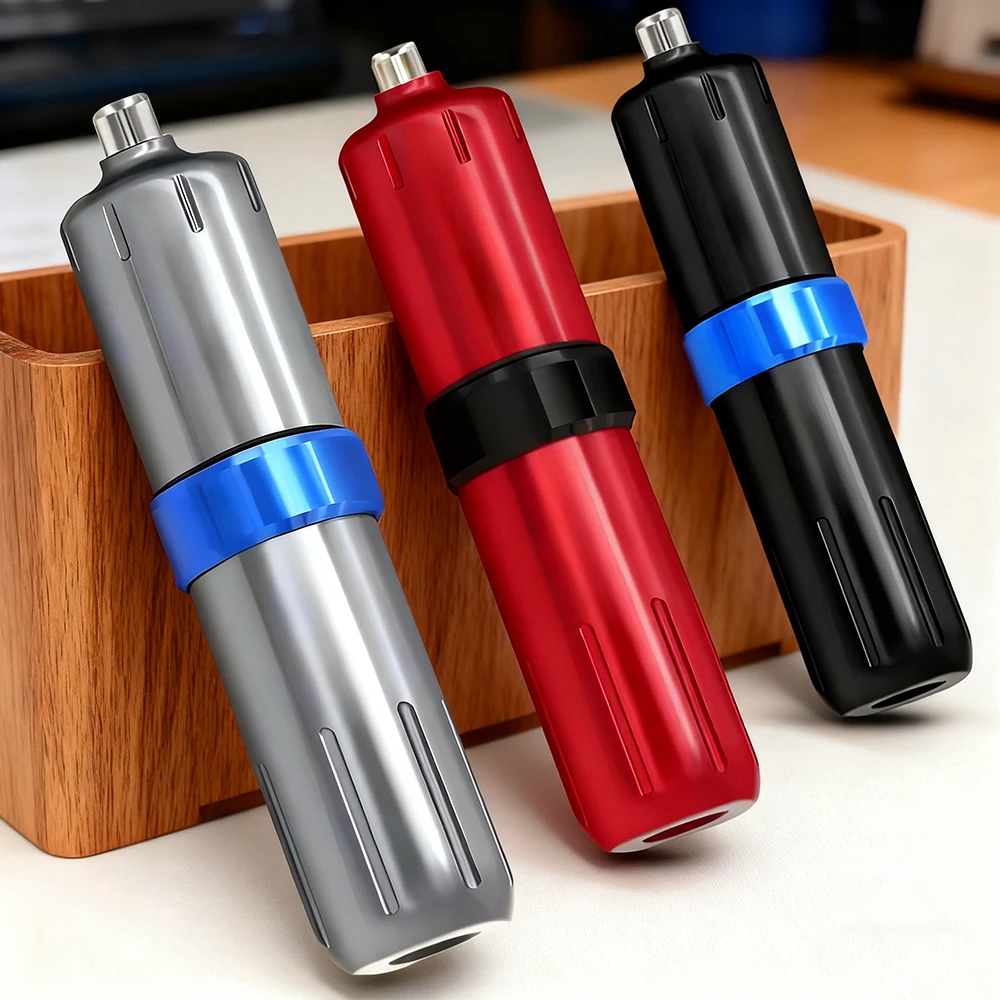 

3-цветная ручка для татуировки, роторный картридж, ручка для тату-машины с шнуром RCA для игл для татуировки с картриджем