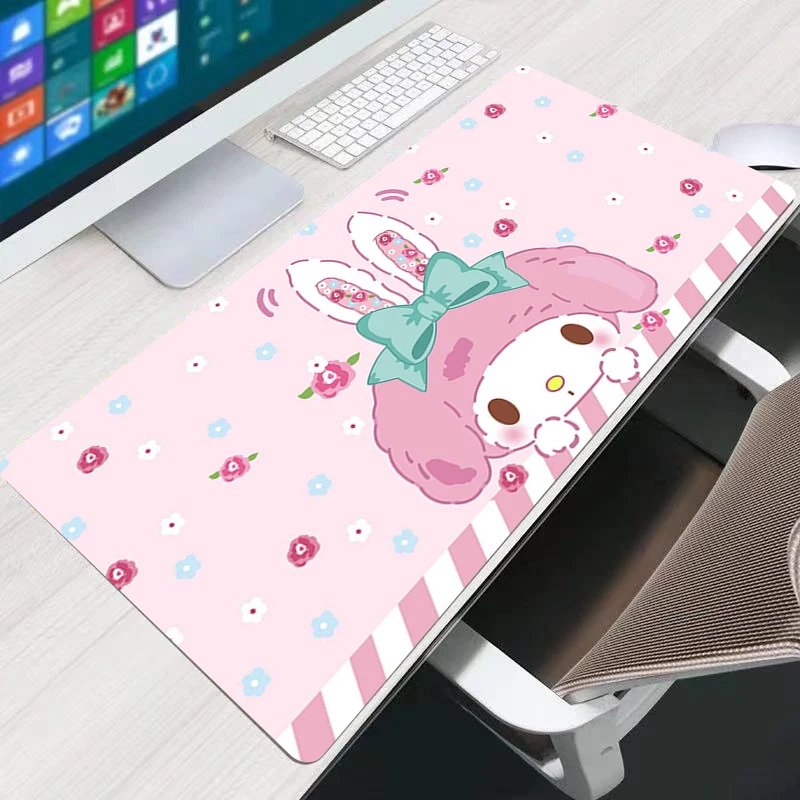

Коврик для мыши Kawaii My Melody, игровые аксессуары, компьютерная клавиатура, коврик для геймеров, специально разработанный для киберспорта, коврик для мыши для геймеров.
