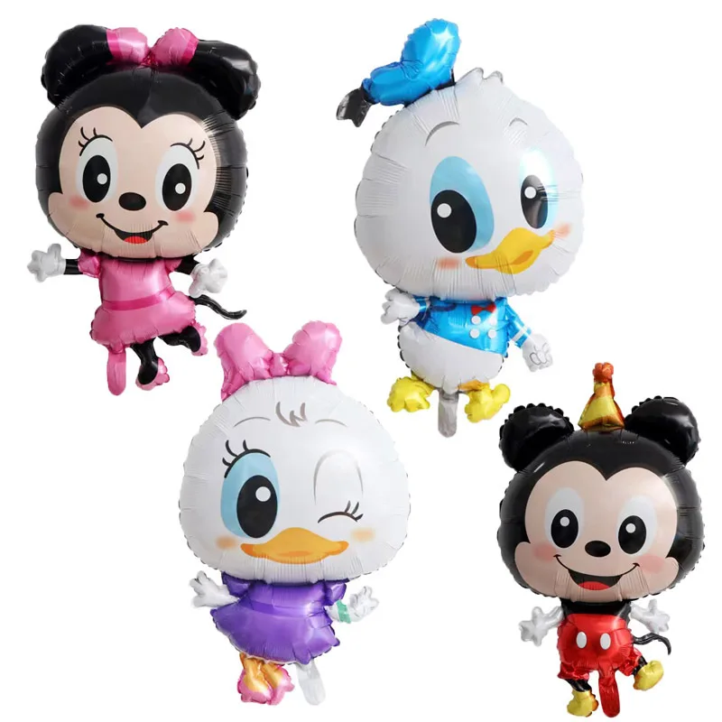 Disney Cute Daisy Donald Duck Cartoon Balloon Birthday Minnie Birthday Mickey Aluminum Film Balloon