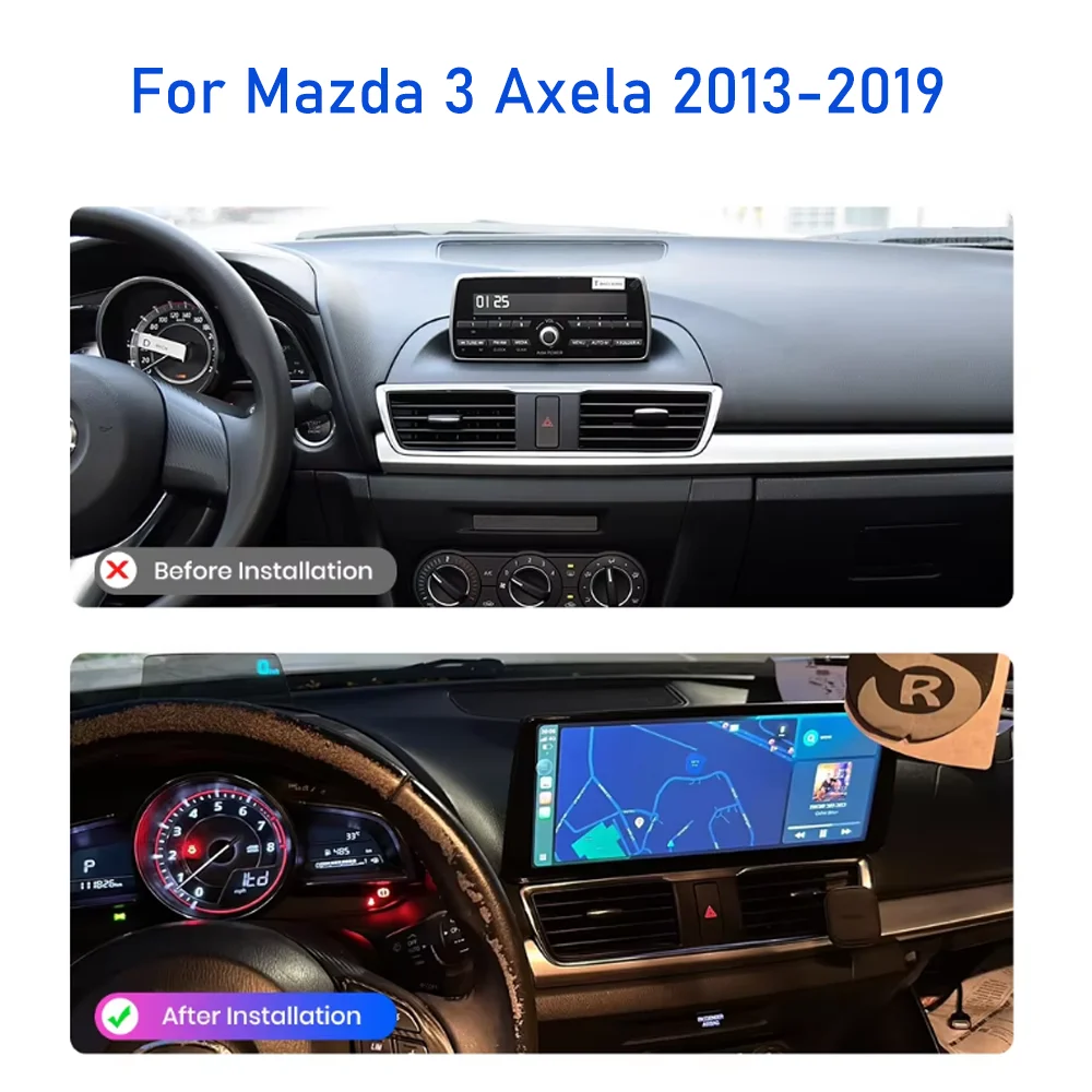 Android 13 Navigation GPS For Mazda 3 Axela 2013-2019 Car Radio Multimedia Video Player Bluetooth WiFi CarPlay Stereo Head unit