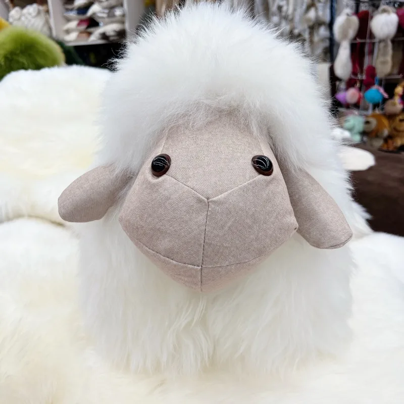 

Wool Lamb Plush Toy Soft Fluffy Multifunctional Pillows Hand Warmer Cute Sofa Bed Decor Sheep Toys Women Children Birthday Gift