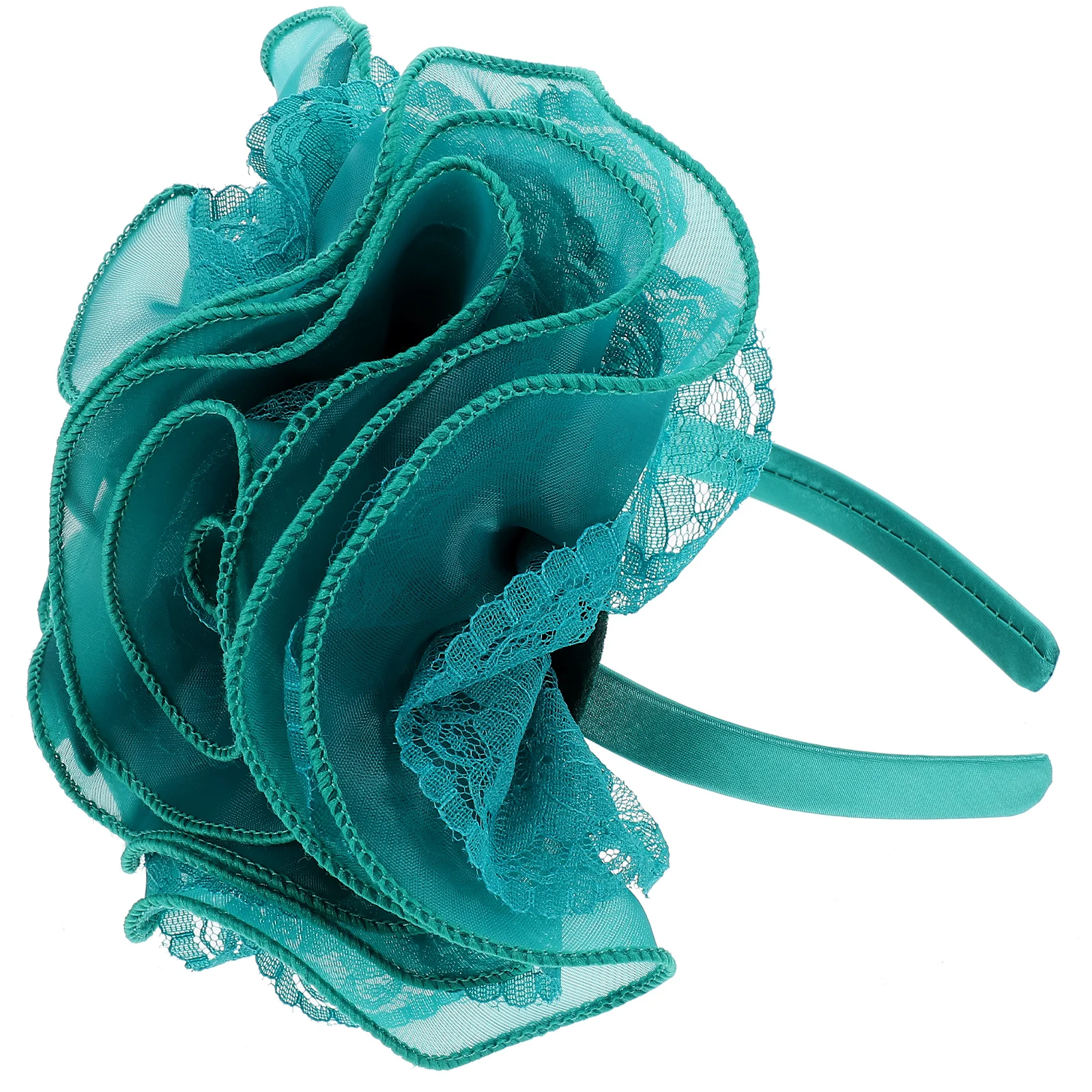 

Make up Retro Head Floral Headband Miss Bridal Hair Accessories for Women Large Metal Wedding Flower
