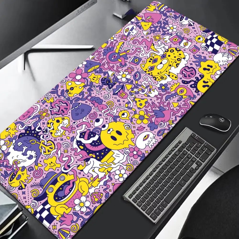 WTF Mouse Pad Multi-Size non-slip Gaming mouse pad Gamer E-Sports Mouse Mat Game Mechanical Keyboard XXL Desk Mat