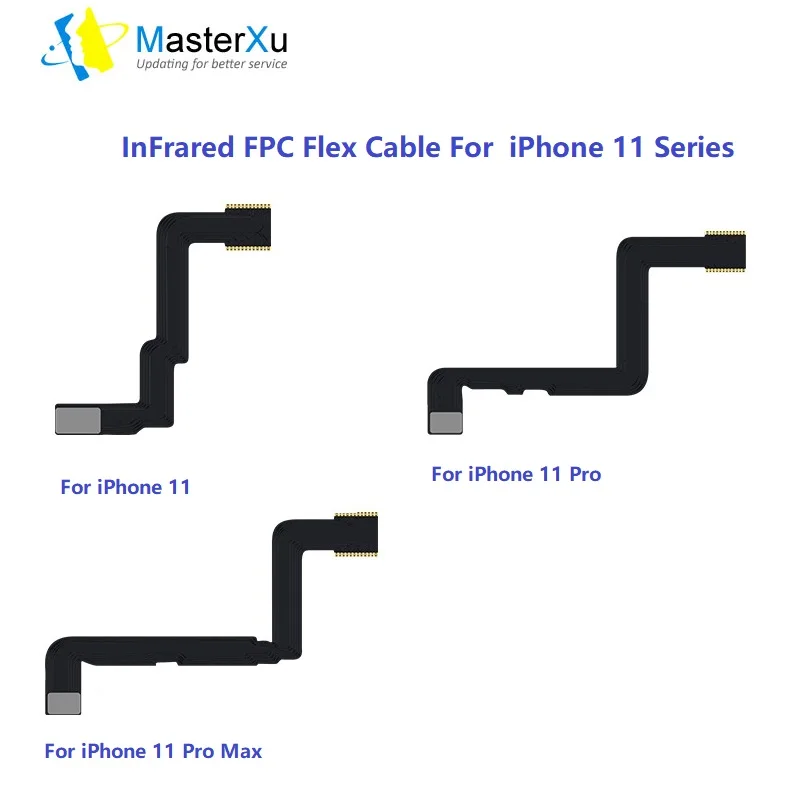 Naked Infrared FPC Flex Cable For Assistant Face ID Dot Projector Repair Swap Parts For iPhone X XS XS Max XR 11 12 12Pro FaceID