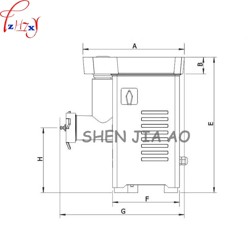 Мясорубки 1100 Вт DM-22, настольная мясорубка из нержавеющей стали, необходимое оборудование для резки мяса в ресторане