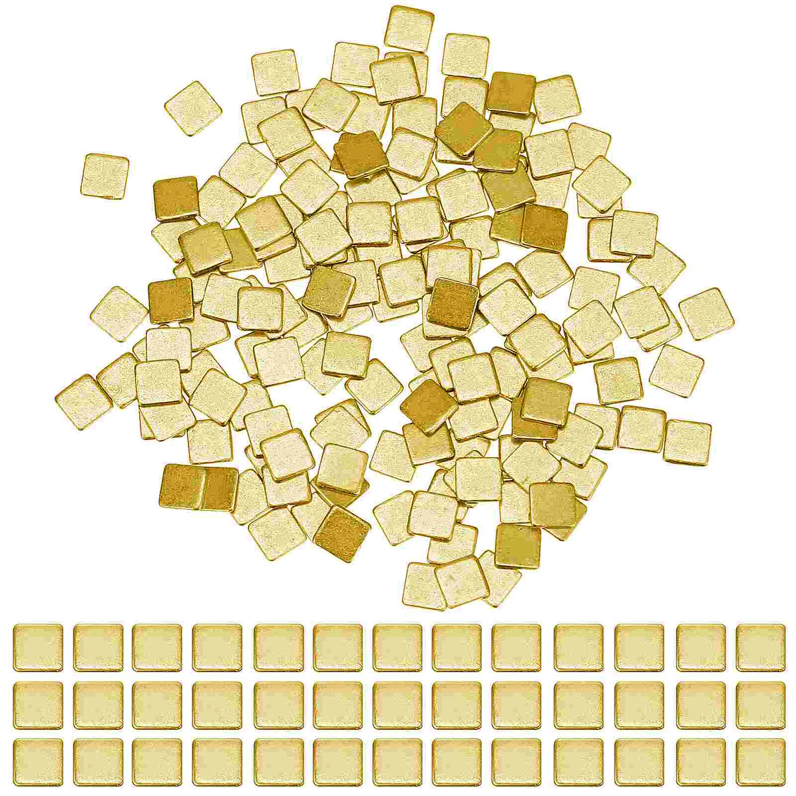 

150 Pcs Gold Plated Contacts 2x2mm Solder Chips for Electronics Jewelry Making Repair Strong Connection Easy Welding Versatile