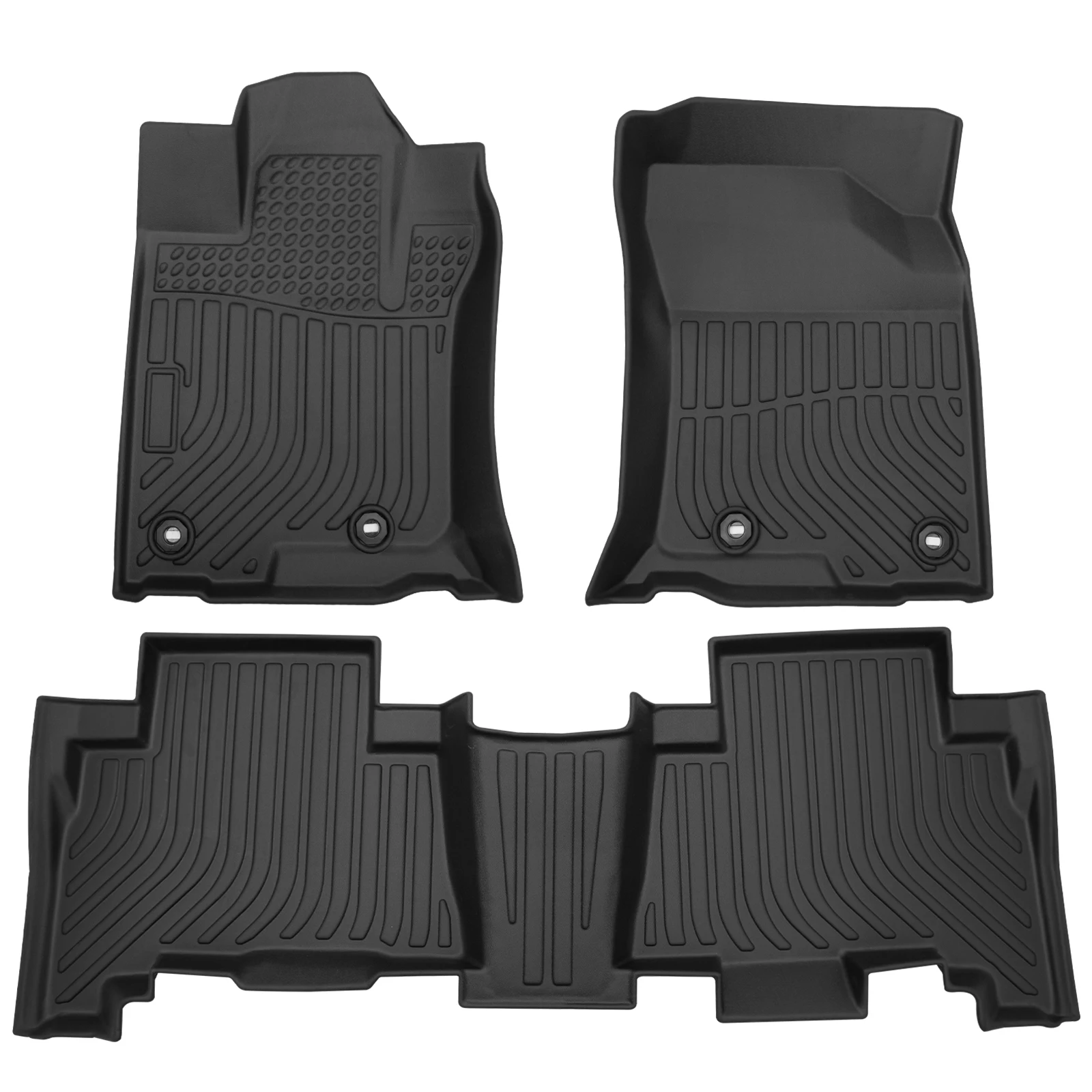 

Floor Mats Liners For Toyota 4Runner 2013-2022 Carpet TPE All Season Weather