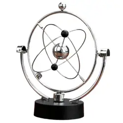 Motion Machine Freestanding Rotatable Wrought Iron Frame Physics Ball Perpetual Motion Toy Office Home Decoration