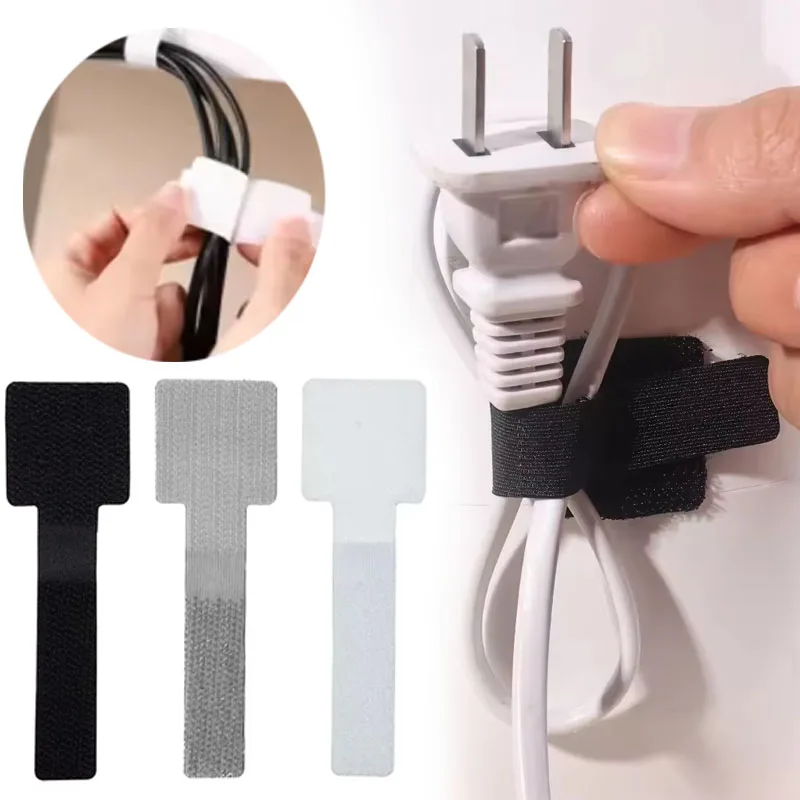 

Reusable Cable Ties Fixed Cord Organiser Cord Holder Self-Adhesive Adjustable Cord Organiser Desktop Management