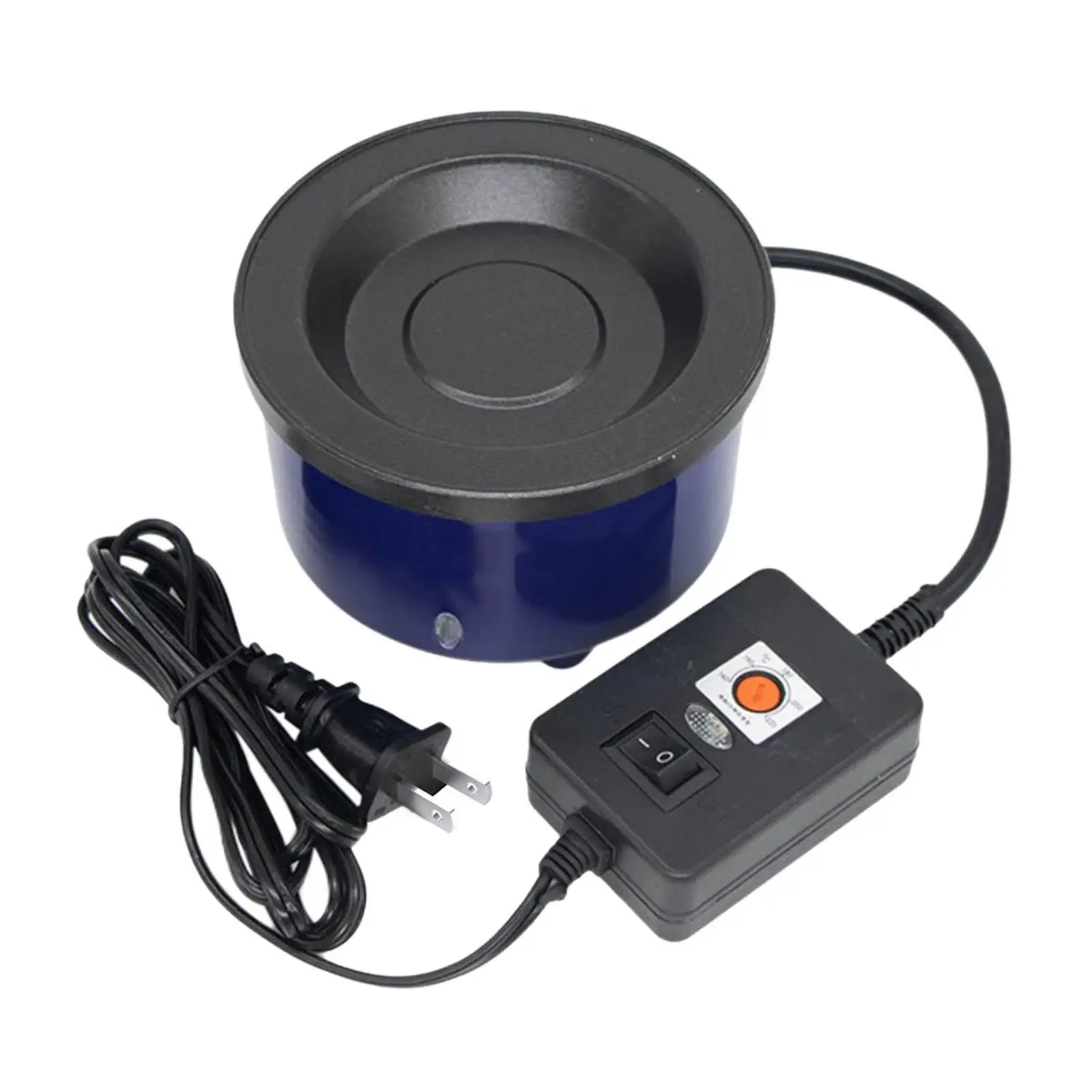 Hot Melt Glue Pot Sturdy Portable 200W Electric Adjustable Temperature Hot Glue Pot for Crafting Silk Floral Projects Dolls