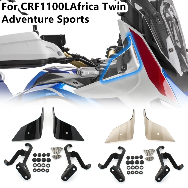 Motorrad-Seiten-Windschutzscheibe, Windschutz, Handschutz, Windabweiser für Honda CRF1100L Africa Twin Adventure Sports 20-24