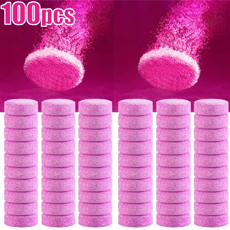 10-100pcs Car Windscreen Effervescent Tablet Solid Cleaner Auto Windshield Wiper Cleaning Tablets Glass Clean Car Washing Tool