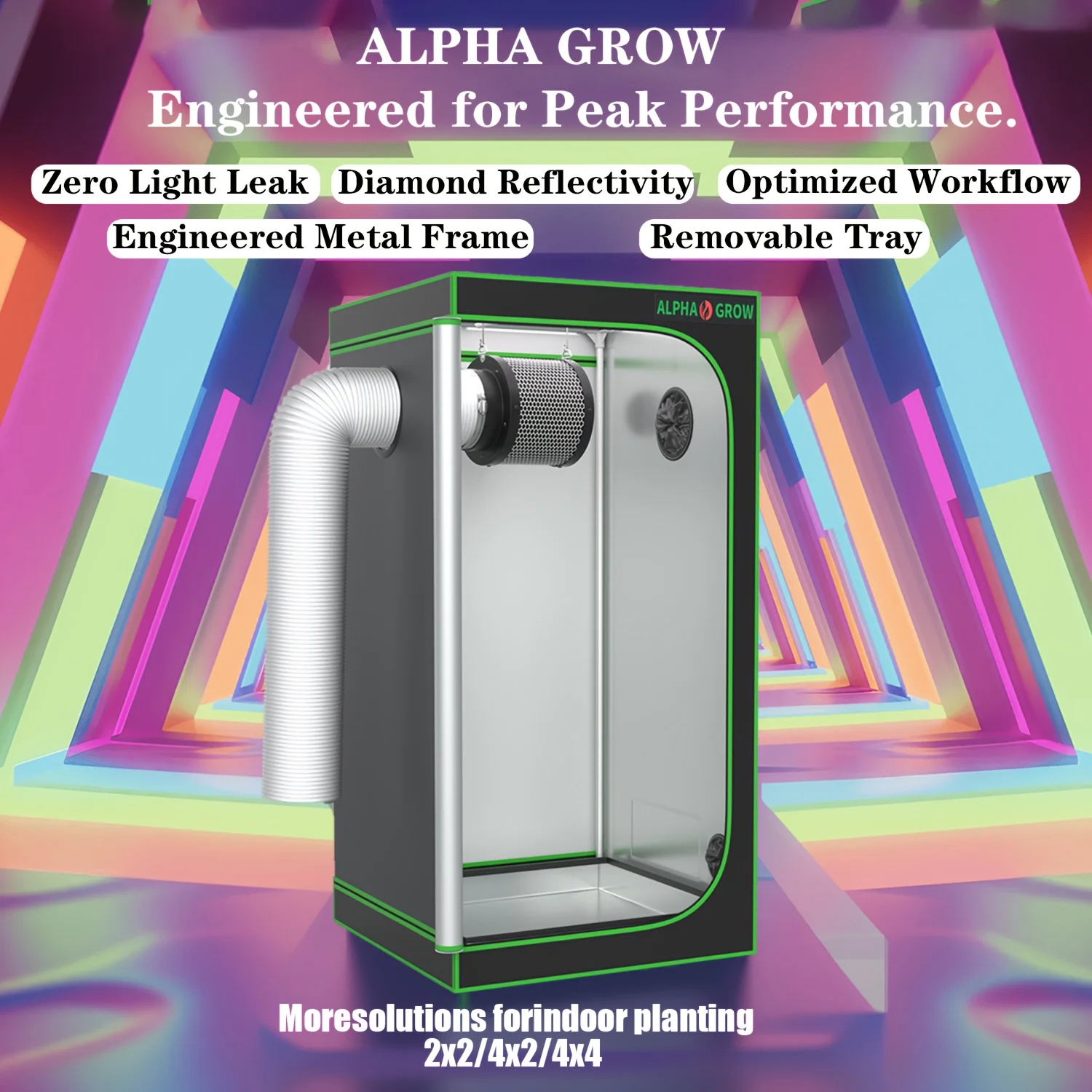 ALPHAGROW Indoor Grow Tent System - 48x24x60