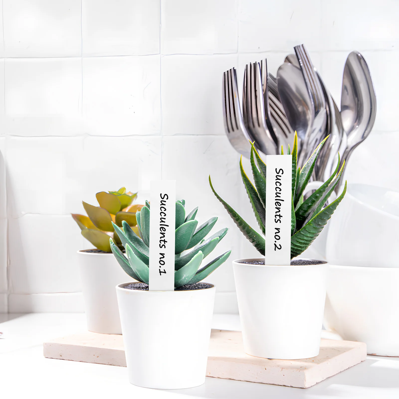 

120 Pcs Plant Marker Sticks Label Plants Garden Markers Tags Plastic Blank Labeling