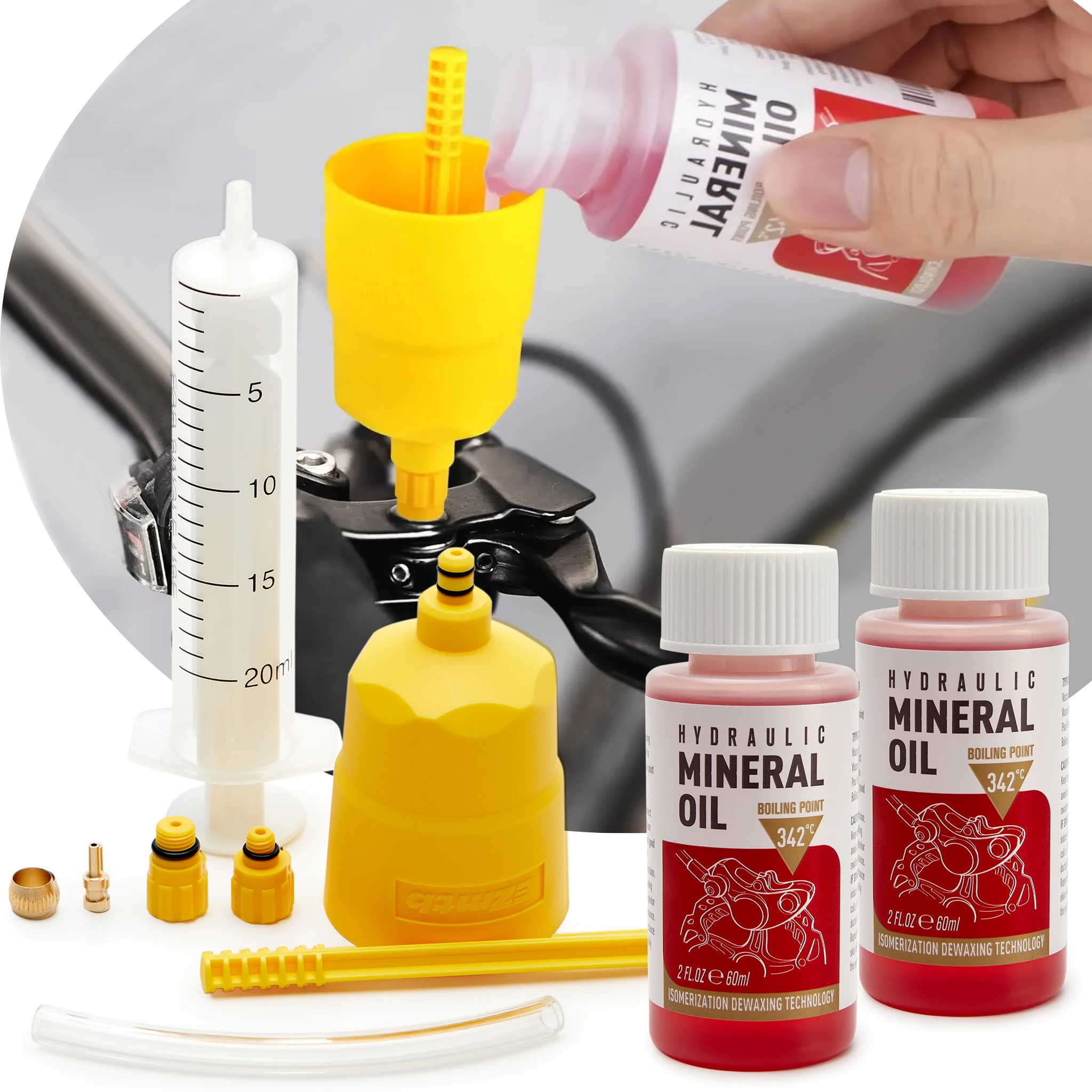 Hydraulic Brake Bleed - Bicycle Brake Mineral Oil 60ML Bike