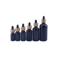 10Pcs Dropper Bottle Tubes Black Glass Aromatherapy Refillable Bottle For Essential Massage Oil Pipette Container