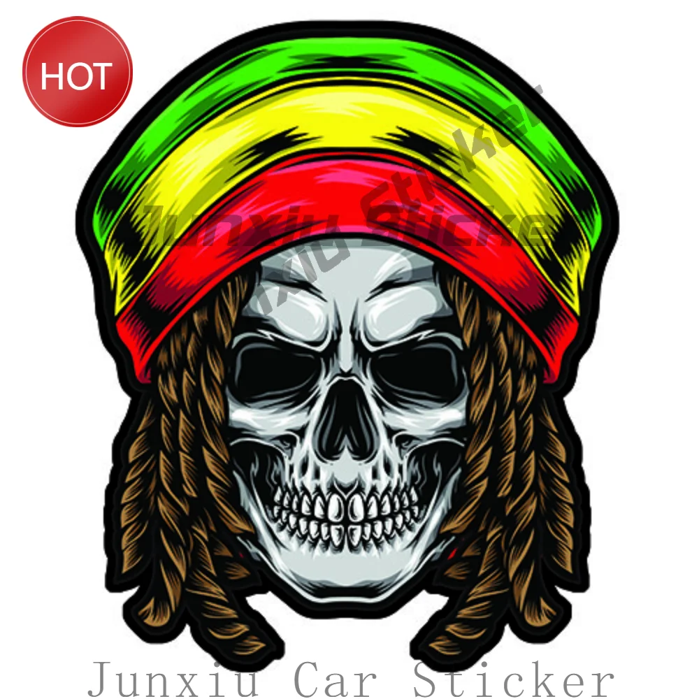 Unique Rasta Bob Marley Jamaique Decal Face Art Autocollant Sticker Outdoor Sticker For Truck Window Rear Window Vehicle