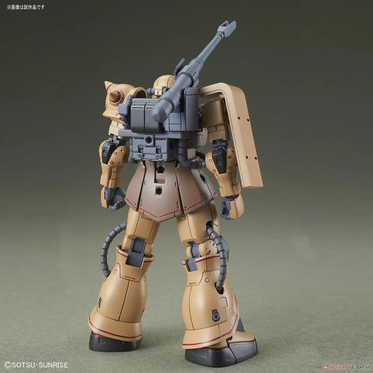 Bandai originalanime figures HG MS-06S Zaku 2 Red Comet Ver  action figure model collection Decorative gifts for children's toys