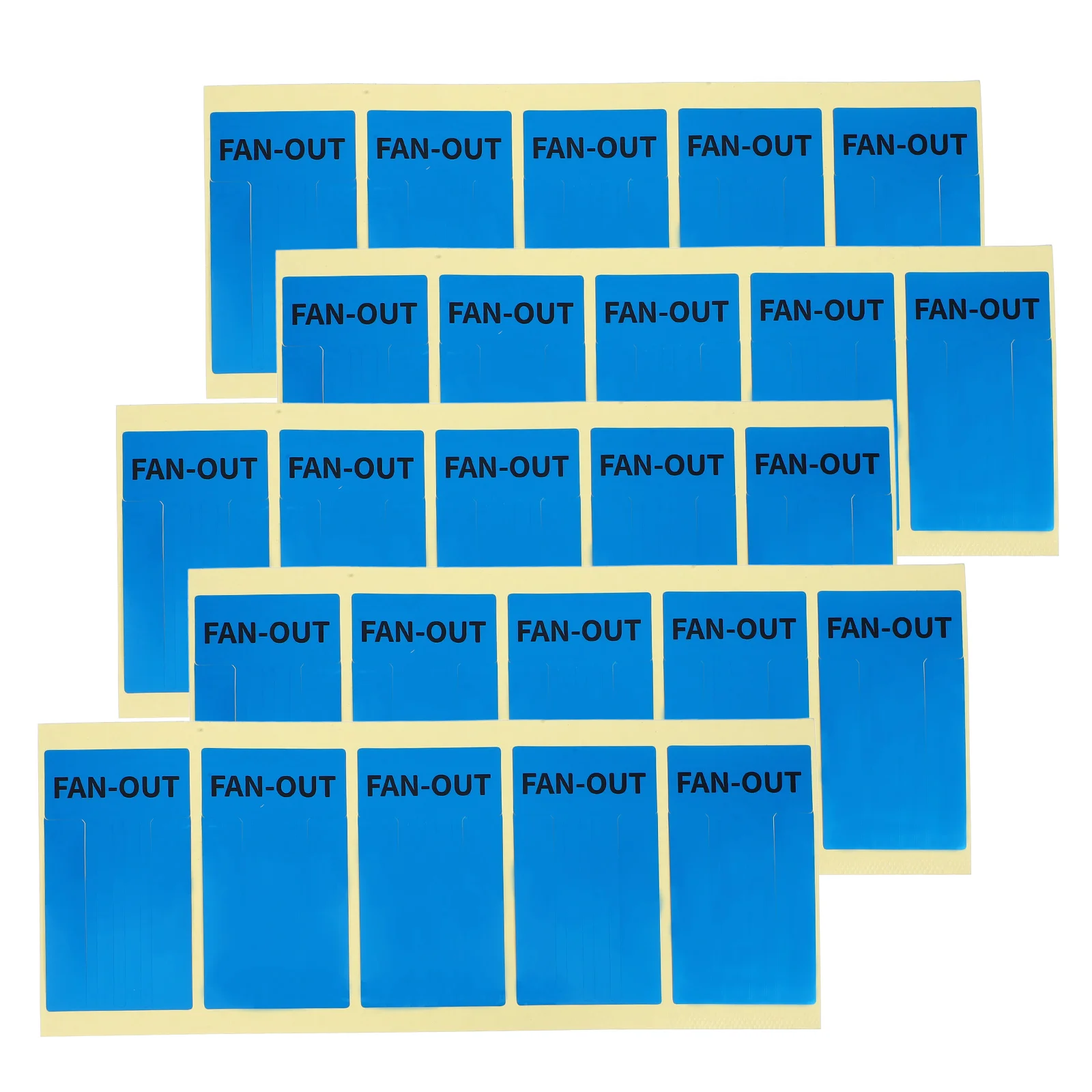 

10 Sheets Conditioner Wind-out Ribbon Stickers Adhesive Labels Heater Airflow Indicating Stickers Exhaust Fans Decor