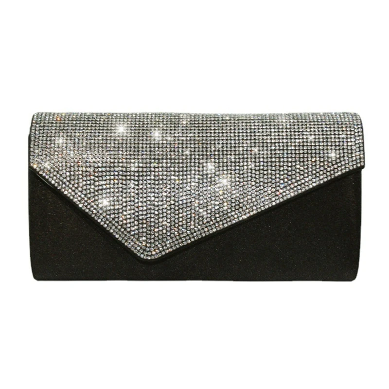 

Women Envelope Evening Bag Flap Clutch Glitter Shoulder Crossbody Bags for Girls