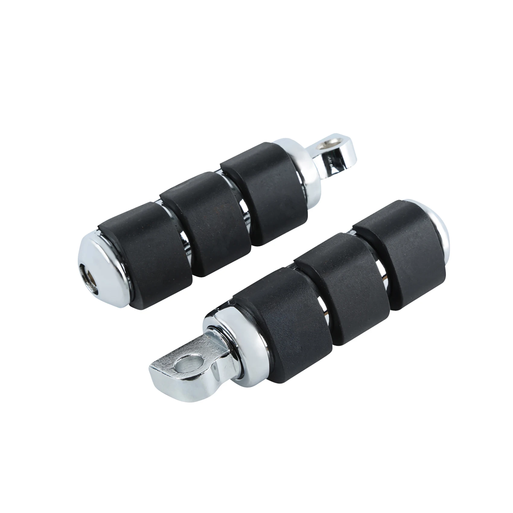 Motorcycle Black/Chrome 3/8\'\' Hole Footpeg Foot Peg For Harley SOFTAIL FXST DYNA FXWG FXR XL1200 883 Sportster Low Rider Street