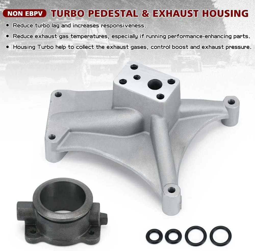 Turbo voetstuk en uitlaathuis voor 1994-1997 Ford 7.3L Powerstroke Diesel Super Duty F250 F350 F59 V8 448486-0004