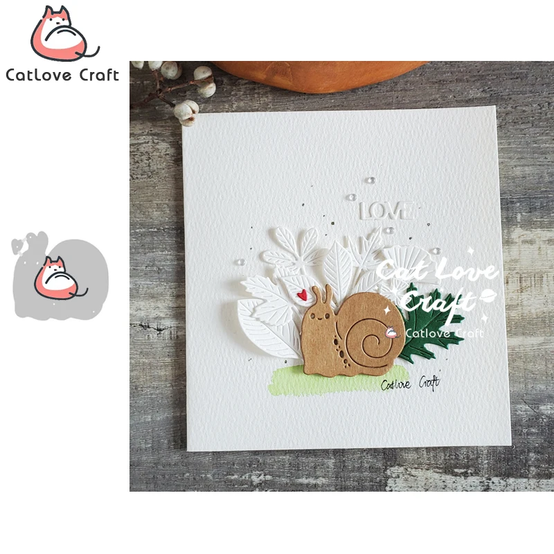 

Catlove Snail Animal Metal Cutting Dies Scrapbooking Mold Knife Stencil Die Cuts Card Making DIY Craft Embossing New Dies For