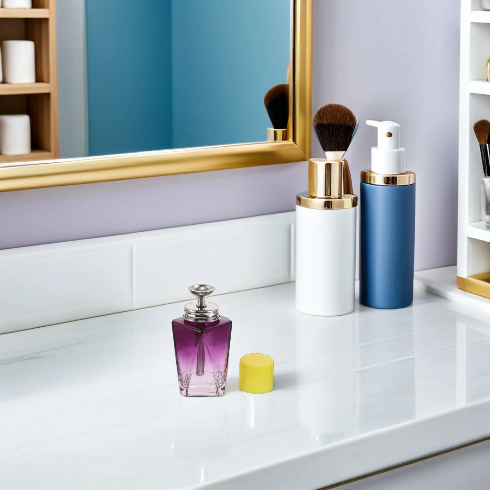 150ml removedor de esmalte bomba garrafa recarregável imprensa para baixo à prova de vazamento portátil vidro maquiagem limpador dispensador viagem salão de beleza casa