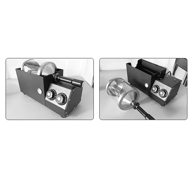 Обжарка кофейных зерен с регулируемой температурой, автоматическая стеклянная пекарь для кофейных зерен с таймером для кунжута соевых бобов