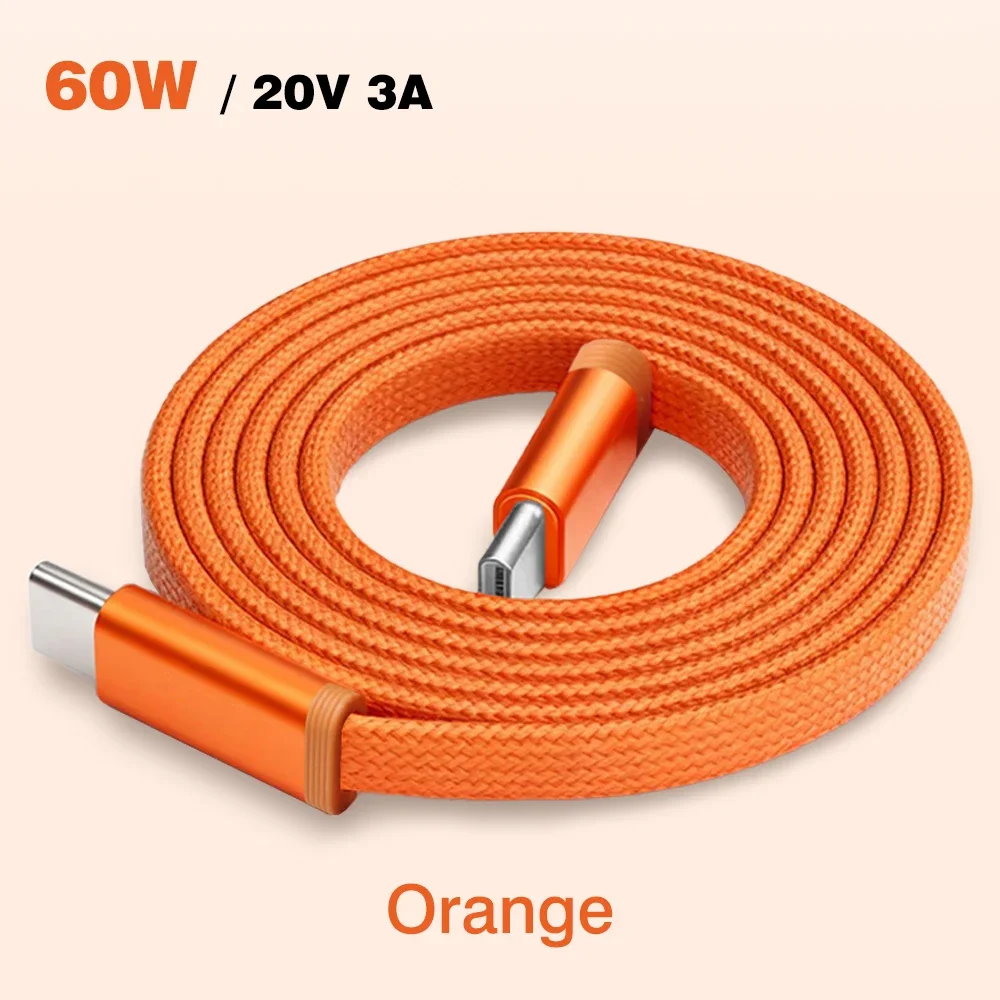60W Type C to USB C Cable For iPhone 17 16 15 Pro MAX Fast Charging Charger Cord 3A For Samsung Huawei Xiaomi Oppo
