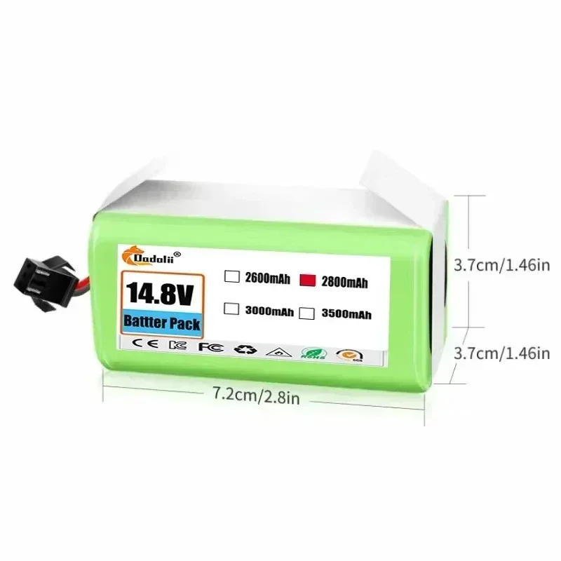 Daweikala Новый литий-ионный аккумулятор 14,4 В 12800 мАч для Conga 990 1090 Tesvor X500 Ecovacs Deebot N79 N79S DN622 Eufy RoboVac 11 11S Rob