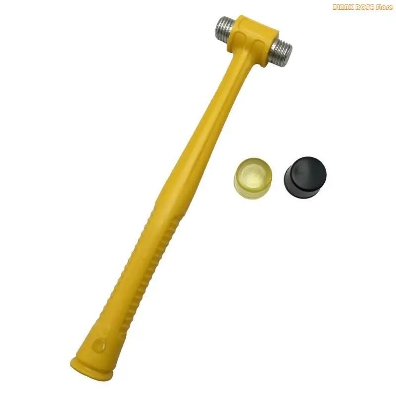 K1AE Double-Faced Soft Mallet Rubber Hammer Essential Tool for Home Improvement for DIY Hand Tool for Woodwork & Repairs