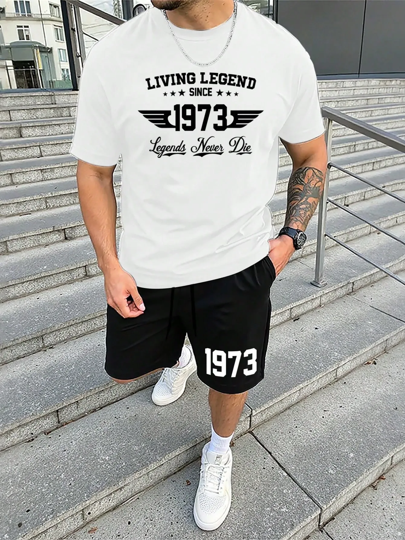 

Летний мужской костюм 2026 года – уличный повседневный стиль, комфортный, мягкий, дышащий, легкий, с 3D цифровой печатью