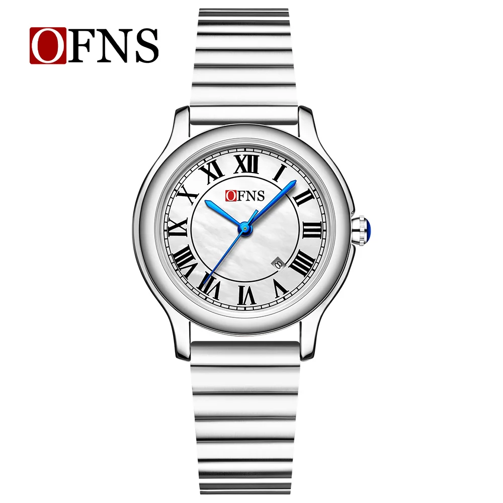 

OFNS 1551 Fashion Retro Women's Quartz Watch Waterproof Calendar Beimu Light Luxury Niche Premium Women's Quartz Watch