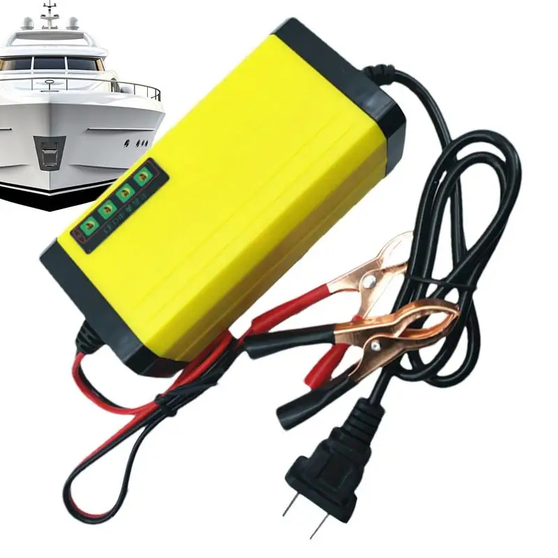 Car Battery Charger Multi-function Smart Charger Maintainer 12 Volt Battery Charger For Car Truck Motorcycle Lawn Mower Boat Atv