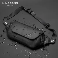 Kingsons Tech Sling bag Simple Lightweight Men's Chest Bags Crossbody Bags Waterproof Short trips Bag Game Bag Fits 7.9in Ipad