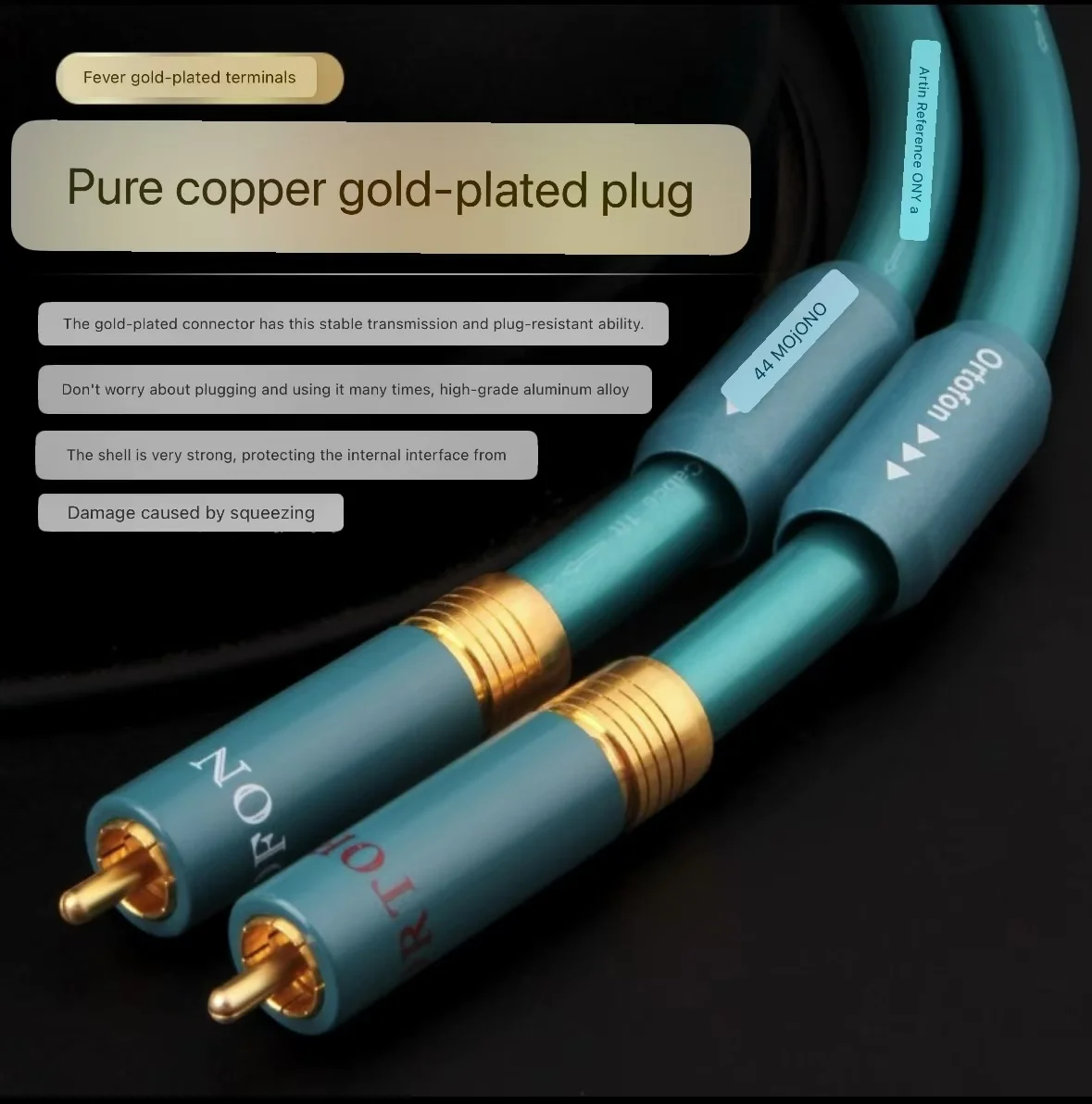 Ortofon 1 paar 8n verzilverde كريستال واحد كوبيرين RCA إلى RCA Balanbalanlijn لوتس إشارة عند مدفع أوديوكابل