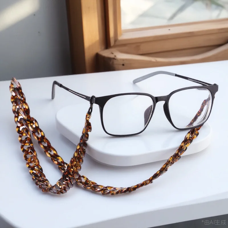 

Brown Anti-Slip Eyeglasses Chain Universal PVC Lightweight Glasses Cord for Sports Travel Sunglasses Strap Eyeglasses Holder