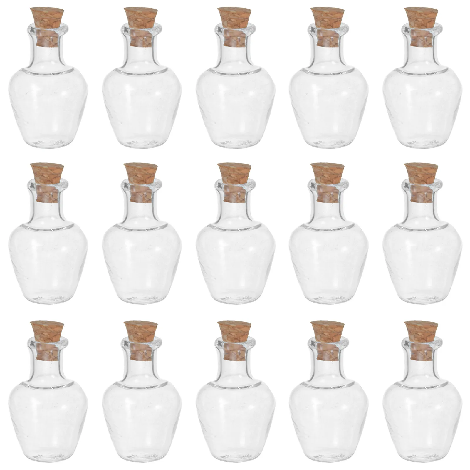 30 шт. мини-стеклянных бутылочек с пробковыми крышками, 2 мл/0,07 унции, прозрачные круглые флаконы, маленькие баночки, бутылочки для желаний для рукоделия, свадебных сувениров