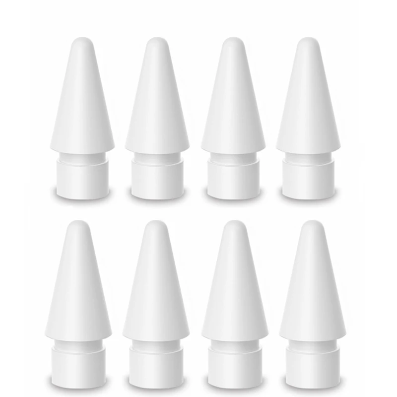 8 Pack Replacement Tip For Apple Pencil Nibs For Apple Pencil 1St & 2Nd Generation (White)