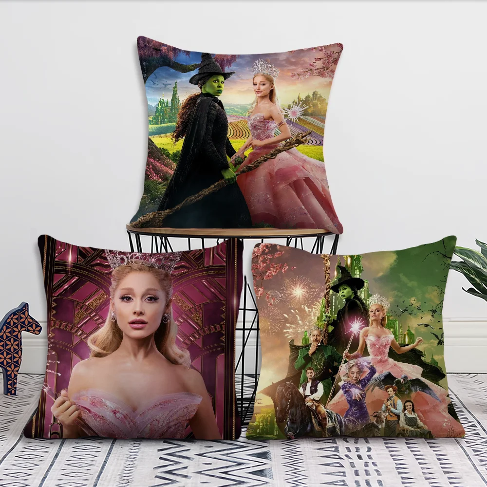 W-Wicked Part One Movie G-Glinda B Decoration Room Home Sofa living Office Car Nordic Simplicity Pillow Cover