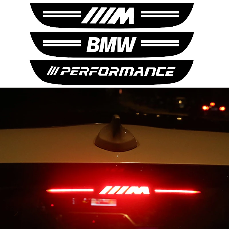 PVC Performance M Car High Brake Light Stickers For BMW 3 5 6 7 Series E46 E90 E91 E92 E93 E36 F30 F31 F34 F35 E34 E63 E39 M3