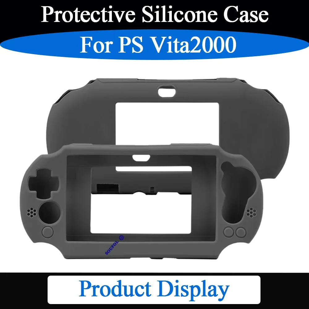 Nieuwe 9 Kleuren Voor PS Vita 2000 Anti-Slip Zachte Siliconen Cover Shell Vervanging Beschermende Huid Case Voor PSV2000 Game accessoires