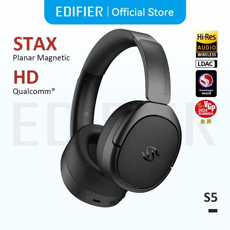 Edifier STAX SPIRIT S5 美品 EDIFIER公式｜STAX SPIRIT S5 平面磁界駆動型ワイヤレスヘッドホン