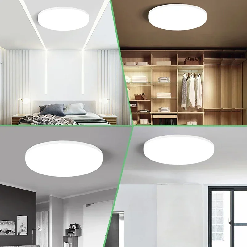 

Modern LED Ceiling Light Fixtures for Living Room Bedroom Kitchen - Energy Efficient Indoor Home Lighting Panels