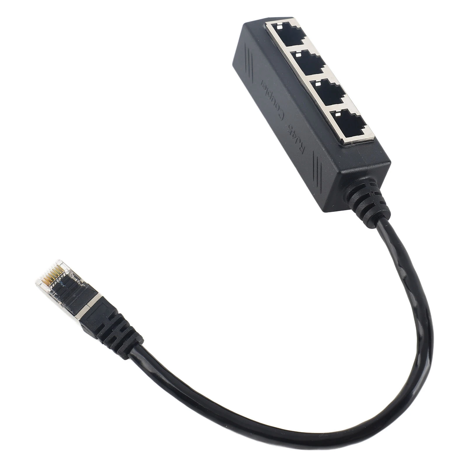Protable RJ45 Splitter Adapter 1 to 4 Port Cable Ethernet Adapter Smooth Transmission Excellent Connection Network Cable Adapter