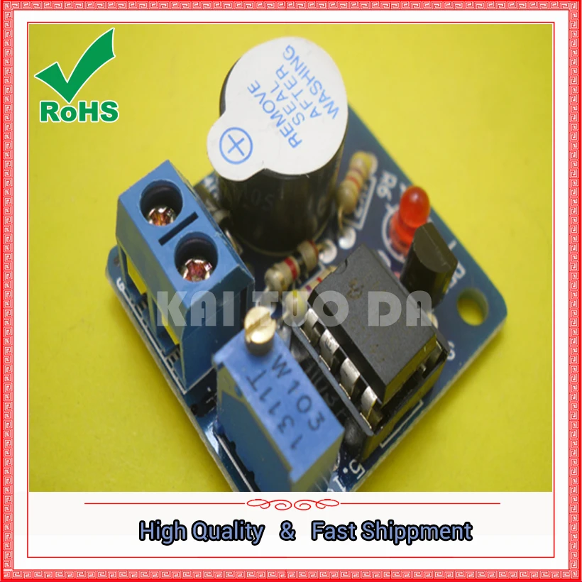 One Lot NEW 12V Accumulator Sound Light Alarm Buzzer Prevent Over Discharge Controller