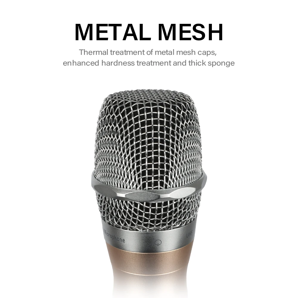 Dgnog-プロフェッショナルワイヤレスマイクシステム、ステージパフォーマンス用のデュアルダイナミックハンドヘルドマイク、2チャンネルストリーミング、DG-268