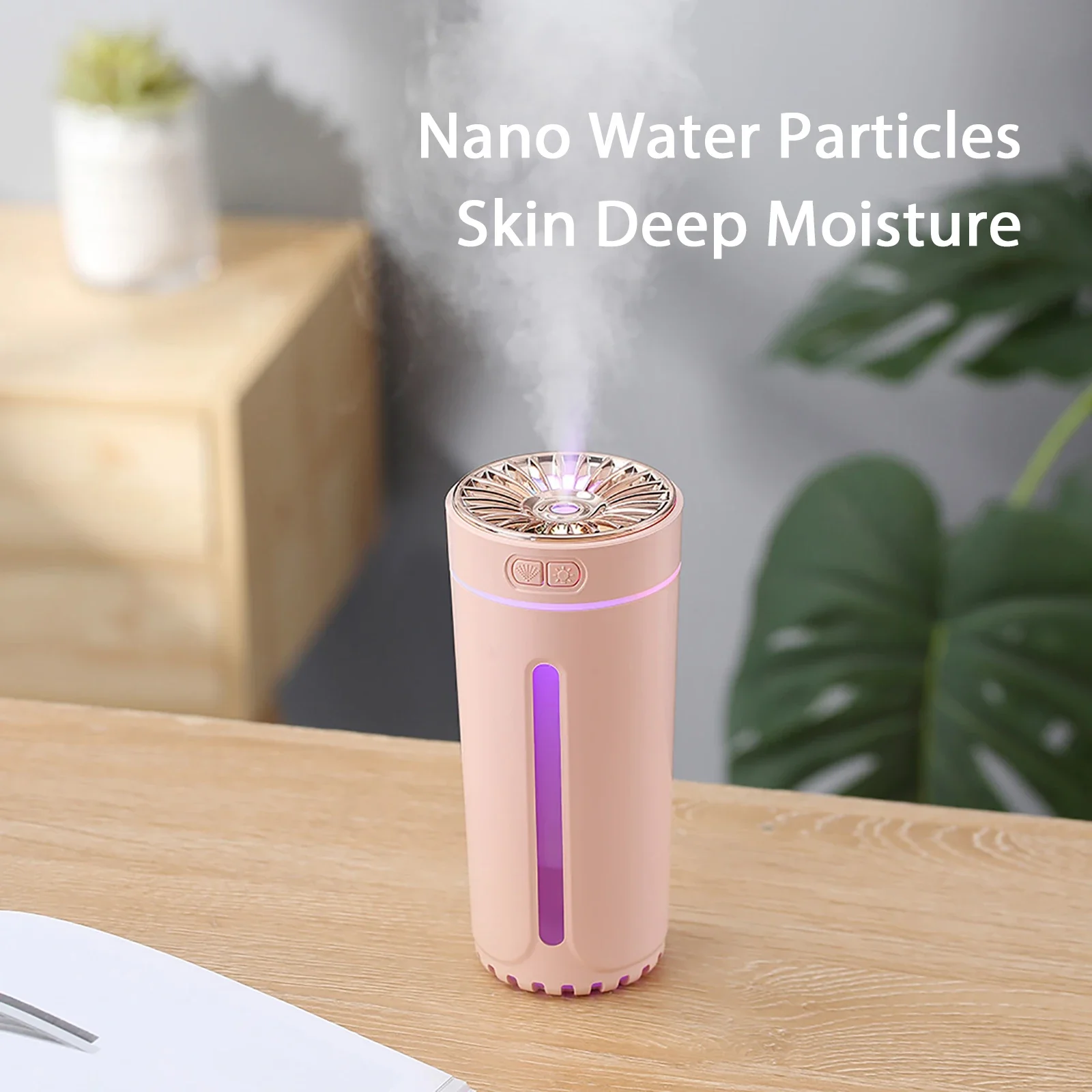 Автомобильный увлажнитель воздуха 300 мл, мини-портативный спрей-освежитель воздуха, домашний светодиодный небольшой испаритель эфирного масла, диффузор аромата в помещении