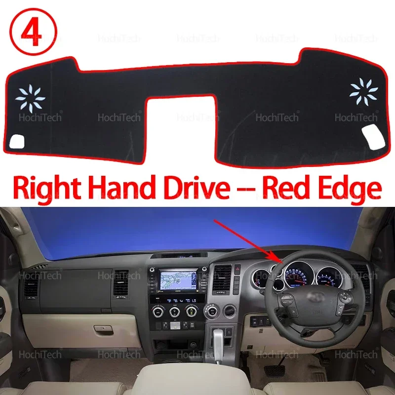 Armaturenbrett Abdeckung Bord Anti-Rutsch-Matte Schützen Pad Auto Sonnenschirm Teppich Teppich Für Toyota Tundra 2007-2013 Toyota Sequoia 2008-2017 – Detail 12